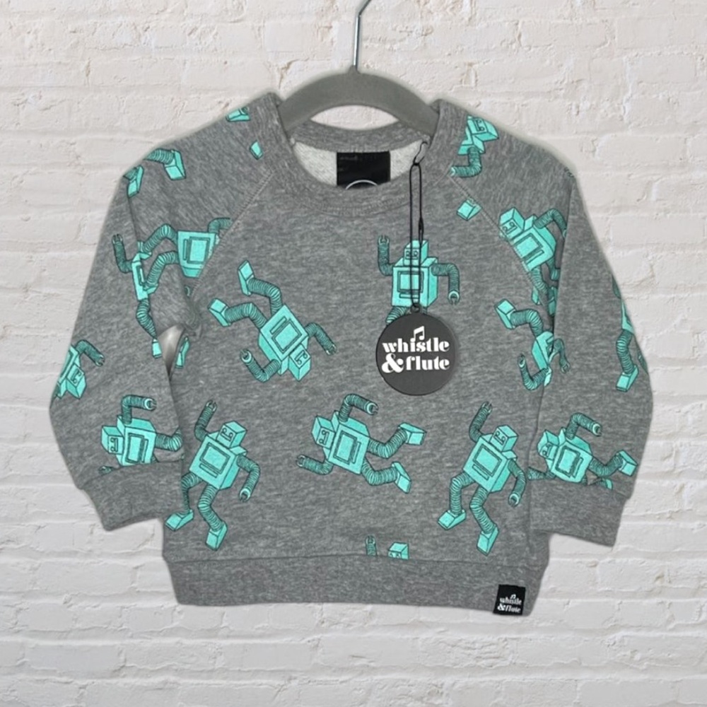Whistle & Flute Robot Sweater
